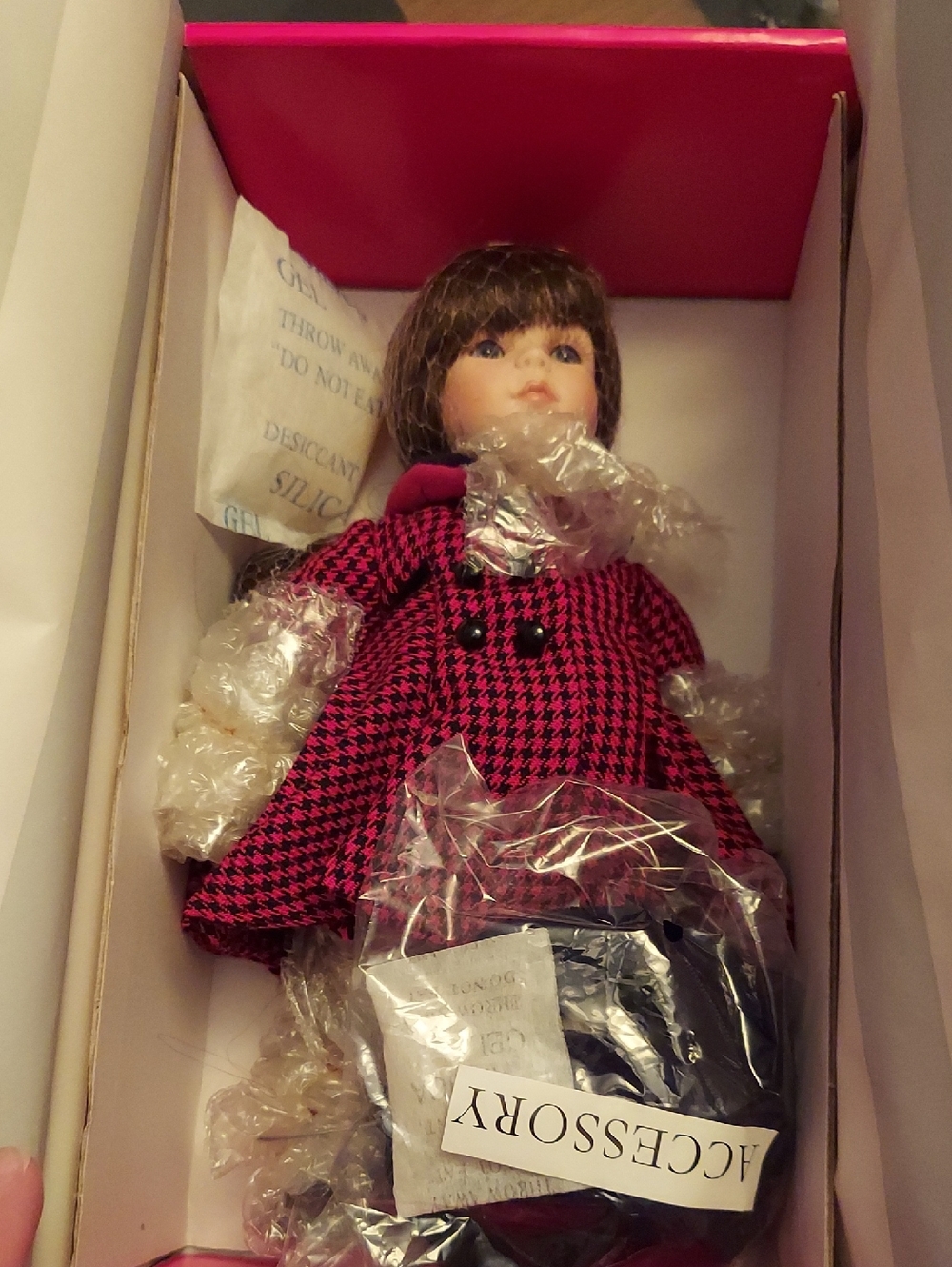 Marie Osmond ~ Houndstooth Coat Fashion Doll with Accessories